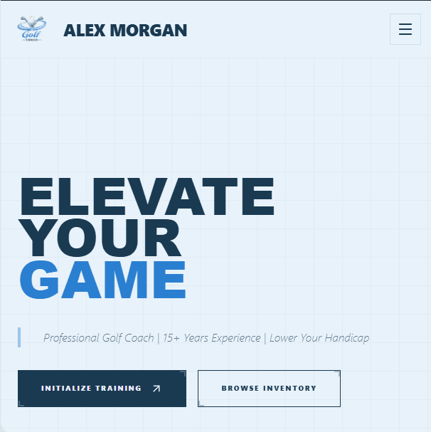 Sports coaching software dashboard with booking, payments, and student tools