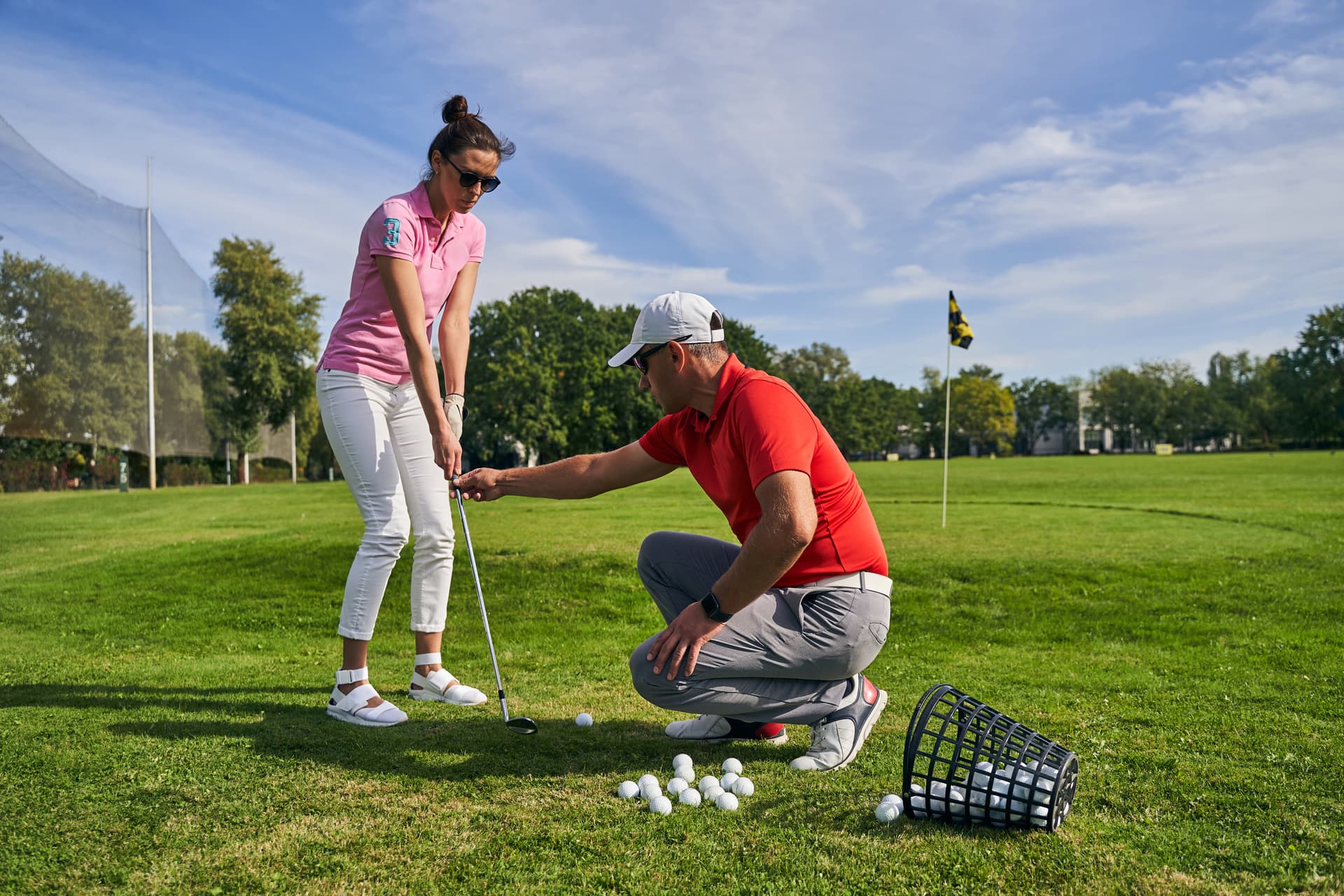 Golf coach using CoachCore for private golf lessons